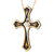 Black Hills Gold Black Powder Cross Necklace