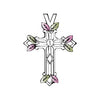 Black Hills Gold or Silver Birthstone Cross Necklace  - 2 to 7 stones (MRC2966 / GC2966)