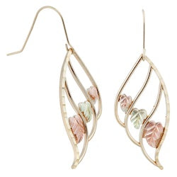 Black Hills Gold Dangle Leaf Earrings (2GC50652-SH)