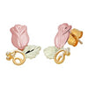 Black Hills Gold Rosebud Earrings (GL01654)