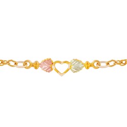 Black Hills Gold Heart Ankle Bracelet