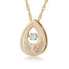 Black Hills Gold Tear Glimmer Diamond Necklace