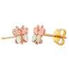 Rose Gold Childs Butterfly Earrings