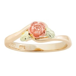 Black Hills Gold Ladies Rose Ring (GLD2104)