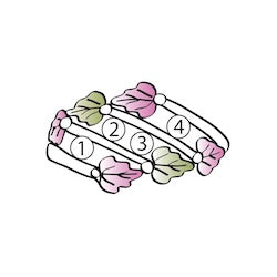 Black Hills Gold Triple Channel Mother&#39;s Ring - 2 to 6 stones