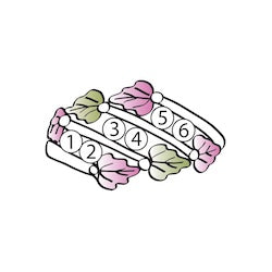 Black Hills Gold Triple Channel Mother&#39;s Ring - 2 to 6 stones