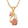 Black Hills Gold Rose Earrings (2G3187)