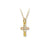 Black Hills Gold Cross Diamond Necklace