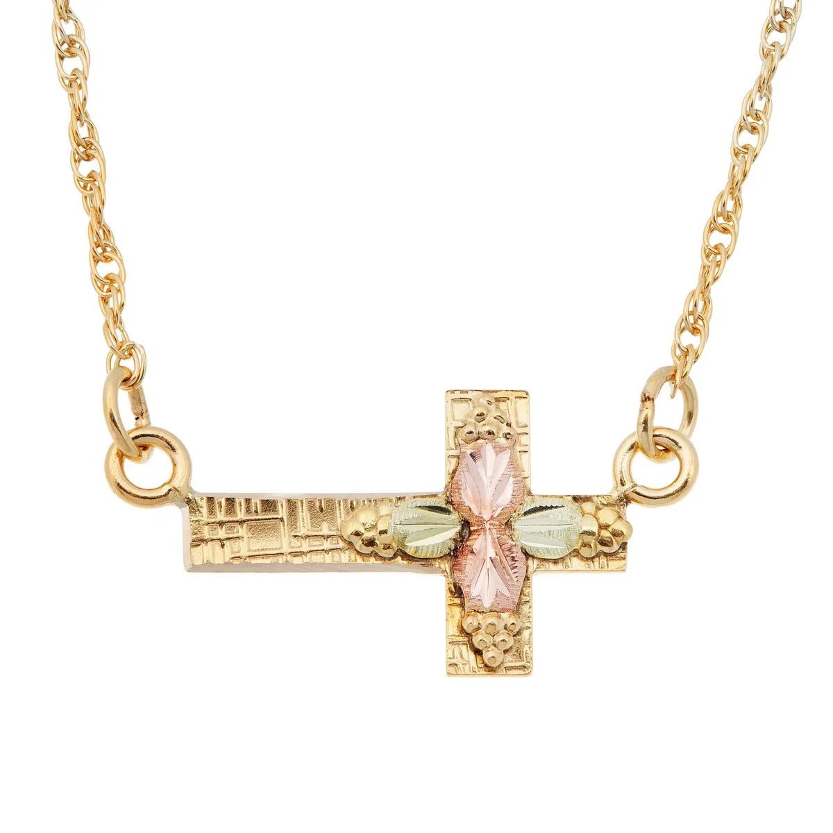 Black Hills Gold Cross Necklace