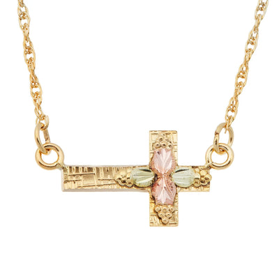 Black Hills Gold Cross Necklace (2GLEN602)
