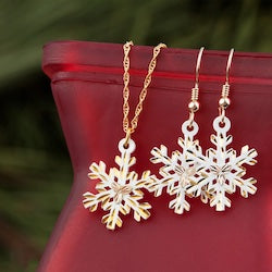Black Hills Gold Snowflake Necklace (GLPE972)