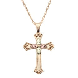 Black Hills Gold Cross Necklace