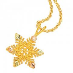 Black Hills Gold Snowflake Necklace