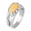 Sterling Silver Elk Ivory Lady's Ring (IS1952CC)