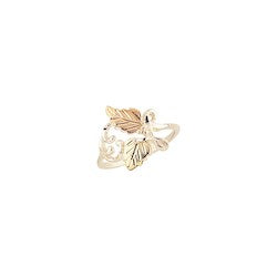 Black Hills Gold Silver Leaf Ring