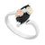 Black Hills Gold Silver Onyx Ring