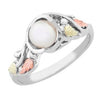 Black Hills Gold Silver Pearl Ring (MR1603P)