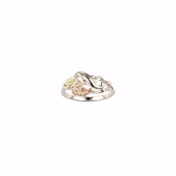 Black Hills Gold Silver Dolphin Ring