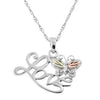 Black Hills Gold Silver Love Necklace