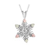 Black Hills Gold Sterling Silver Snowflake Necklace (2MR20085)