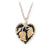 Black Hills Gold or Silver Onyx Heart Necklace