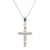 Black Hills Gold Silver Cross Necklace