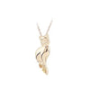 Black Hills Gold Silver Cat Necklace (MR2458)
