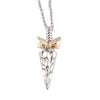 Black Hills Gold Sterling Silver Ladies Arrowhead Necklace (2MR2754)