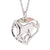 Silver Horse Heart Necklace