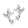 Black Hills Gold Sterling Silver Frog Earrings (2MR3547)