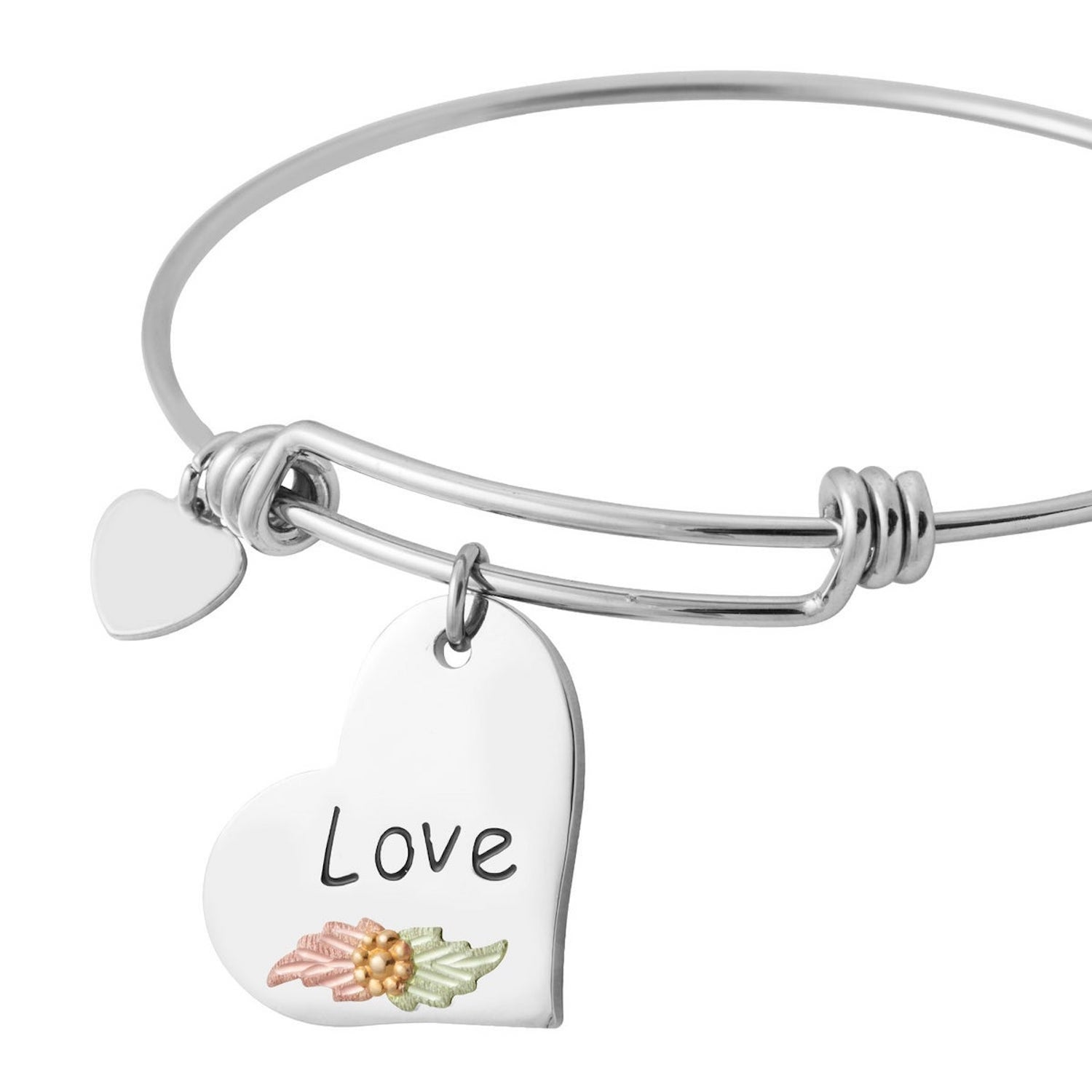 Black Hills Gold Silver Love Bracelet