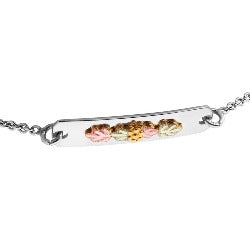 Black Hills Gold Sterling Silver Bracelet (MRLBR3096)