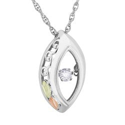 Black Hills Silver Glimmer Diamond Necklace