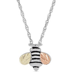 Black Hills Gold Sterling Silver Bee Necklace / Earrings