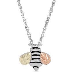 Black Hills Gold Sterling Silver Bee Necklace / Earrings (2MRLPE3933 / 2MRLER3933)