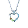 Black Hills Gold Silver Heart Necklace (2MRLPE569)