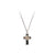 Black Hills Gold Silver Cross Necklace