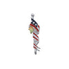 Black Hills Gold Silver Flag Tie Tack or Pin (MRLTT947)
