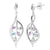 Silver Elegance Multi Stone Earrings and Necklace