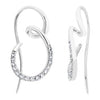 Silver Elegance-CZ Sterling Silver Earrings (SESE1157)