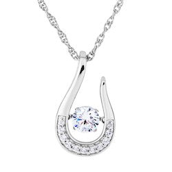 Silver Elegance Birthstone Twinkle Necklace (SESP1165)