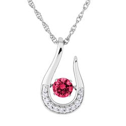 Silver Elegance Birthstone Necklace