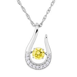 Silver Elegance Birthstone Necklace