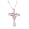 Silver Elegance Cross Necklace (SESP1171)