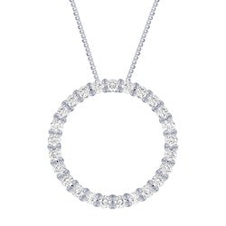 Silver Elegance Circle Necklace