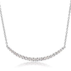 Silver Elegance Bar Necklace (SESP1198)