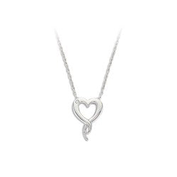 Black Hills Gold Sterling Silver Heart Necklace